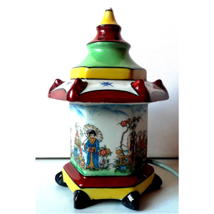 Vintage Japán aroma lámpa, pagoda - Meska.hu