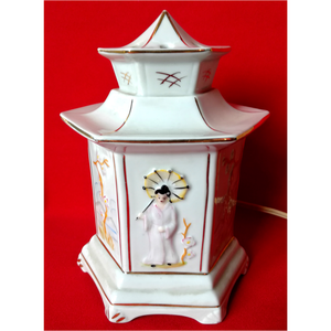 Vintage gyönyörű Japán aroma lámpa, pagoda forma - Meska.hu