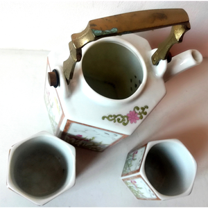Vintage Japán jellegű teáskészlet - otthon & életmód - konyhafelszerelés, tálalás - tálalás - teás- és kávés pohár, készlet - Meska.hu