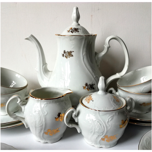 Cseh Bernadotte finomporcelán teáskészlet - otthon & életmód - konyhafelszerelés, tálalás - tálalás - teás- és kávés pohár, készlet - Meska.hu