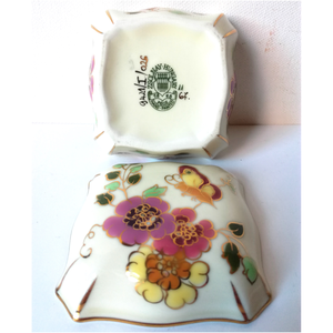 Zsolnay lepkés porcelán bonbonier - otthon & életmód - dekoráció - asztal és polc dekoráció - dekorációs tál, tartó - Meska.hu