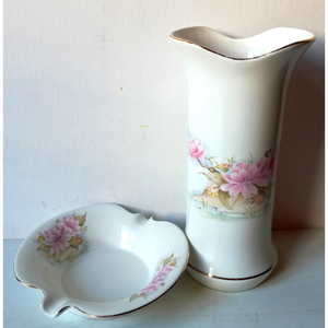 Gyönyörű Budapest porcelán hamutartó és váza - otthon & életmód - dekoráció - virágdísz és tartó - váza - Meska.hu