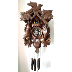 Nagyméretű faragott Schwarzwaldi zenélő kakukkos óra - otthon & életmód - dekoráció - fali és függő dekoráció - falióra & óra - Meska.hu
