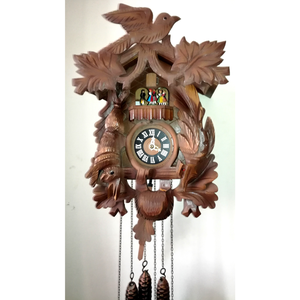 Nagyméretű faragott Schwarzwaldi zenélő kakukkos óra - otthon & életmód - dekoráció - fali és függő dekoráció - falióra & óra - Meska.hu