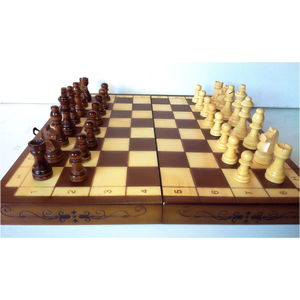 Vintage szépen faragott sakk készlet - játék & sport - készségfejlesztő és logikai játék - logikai játékok - Meska.hu