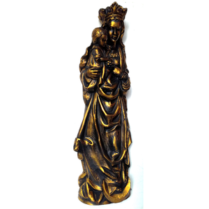 Nagyméretű Holdsarlós Madonna, bronzírozott szobor - művészet - más művészeti ág - Meska.hu