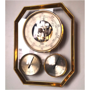 Vintage ritka Gischard barométer, időjárás állomás - otthon & életmód - dekoráció - dísztárgy - Meska.hu