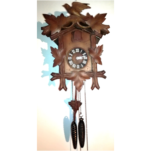 Nagyméretű faragott Schwarzwaldi kakukkos óra - otthon & életmód - dekoráció - fali és függő dekoráció - falióra & óra - Meska.hu