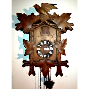 Nagyméretű faragott Schwarzwaldi kakukkos óra - otthon & életmód - dekoráció - fali és függő dekoráció - falióra & óra - Meska.hu