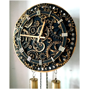 Antik falióra steampunk stílusban újjáépítve - otthon & életmód - dekoráció - fali és függő dekoráció - falióra & óra - Meska.hu