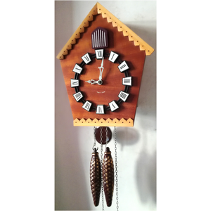 Szép kis vintage fa kakukkos óra - otthon & életmód - dekoráció - fali és függő dekoráció - falióra & óra - Meska.hu