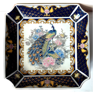 Álomszép  aranyozott Japán porcelán kínáló, Otthon & Életmód, Dekoráció, Asztal és polc dekoráció, Dekorációs tál, tartó, Kerámia, MESKA