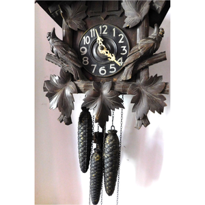 Antik negyedütős faragott kakukkos óra - otthon & életmód - dekoráció - fali és függő dekoráció - falióra & óra - Meska.hu