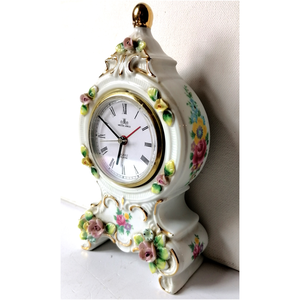 Vintage gyönyörű asztali porcelán óra - otthon & életmód - dekoráció - fali és függő dekoráció - falióra & óra - Meska.hu