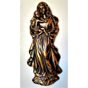 Mária és a kis Jézus, dombormű, relief - otthon & életmód - vallás - kereszt - Meska.hu