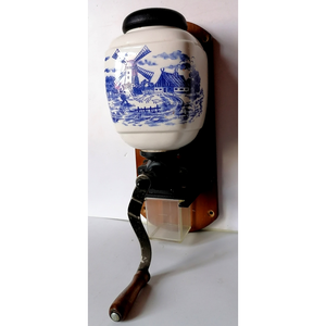 Holland delfti mintás porcelán kávédaráló - otthon & életmód - konyhafelszerelés, tálalás - konyhai tárolás - tea & kávé tárolás - Meska.hu
