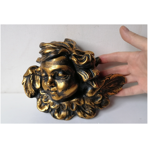 Aranyos angyalka fej szobor 22 cm nagy - karácsony - karácsonyi lakásdekoráció - karácsonyi manók, figurák - Meska.hu