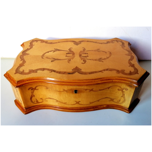 Neobarokk intarziás kincses doboz - Meska.hu