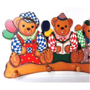 Vintage macikás gyerek ruhafogas - otthon & életmód - babaszoba, gyerekszoba - babaszoba dekoráció - Meska.hu