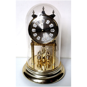 Vintage búrás, aranyszínű forgóingás óra - otthon & életmód - dekoráció - fali és függő dekoráció - falióra & óra - Meska.hu