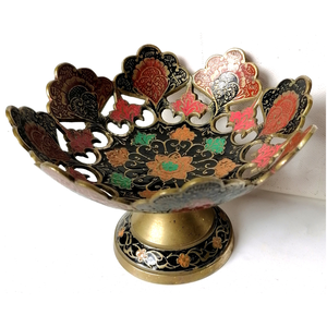 Csodaszép réz indiai kínáló, Kashmír asztalközép - otthon & életmód - konyhafelszerelés, tálalás - tálalás - kínálótál - Meska.hu