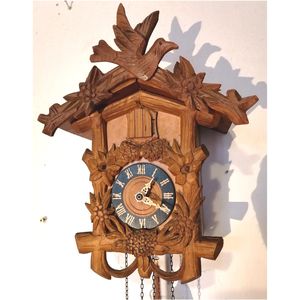 Különleges antik faragott Schwarzwaldi kakukkos óra - otthon & életmód - dekoráció - fali és függő dekoráció - falióra & óra - Meska.hu