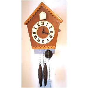 Szép kis vintage fa kakukkos óra - otthon & életmód - dekoráció - fali és függő dekoráció - falióra & óra - Meska.hu