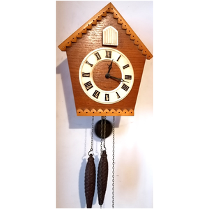 Szép kis vintage fa kakukkos óra - otthon & életmód - dekoráció - fali és függő dekoráció - falióra & óra - Meska.hu