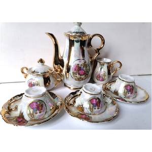 Vintage aranyozott Japán teáskészlet - otthon & életmód - konyhafelszerelés, tálalás - tálalás - teás- és kávés pohár, készlet - Meska.hu