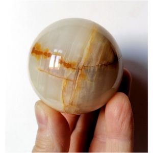 Gyönyörű fényes onix vagy achát golyó 5,5 cm - Meska.hu