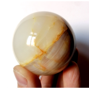Gyönyörű fényes onix vagy achát golyó 5,5 cm - otthon & életmód - dekoráció - asztal és polc dekoráció - gyöngyfa, ásványfa - Meska.hu