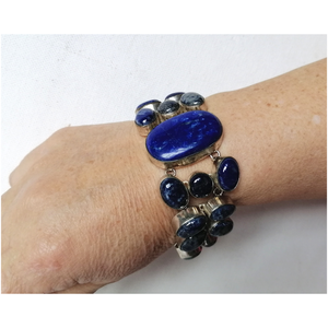 Gyönyörű Lapis lazuli karkötő - ékszer - karkötő - ásványkarkötő - Meska.hu