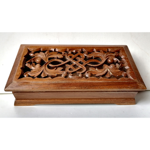 Kelta végtelen fonattal faragott kincses ládikó ékszertartó doboz - Meska.hu