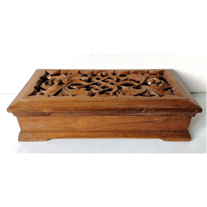 Kelta végtelen fonattal faragott kincses ládikó ékszertartó doboz - otthon & életmód - dekoráció - asztal és polc dekoráció - díszdoboz - Meska.hu