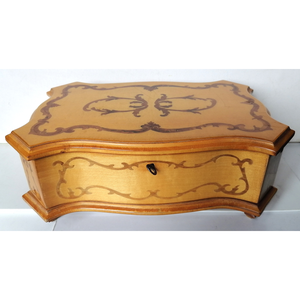 Barokk mintás intarziás kincses doboz - otthon & életmód - dekoráció - asztal és polc dekoráció - díszdoboz - Meska.hu