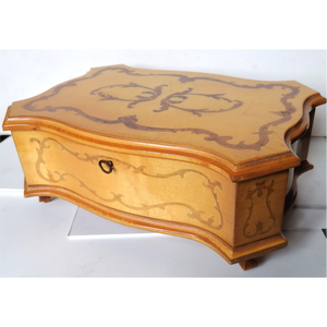 Barokk mintás intarziás kincses doboz - otthon & életmód - dekoráció - asztal és polc dekoráció - díszdoboz - Meska.hu