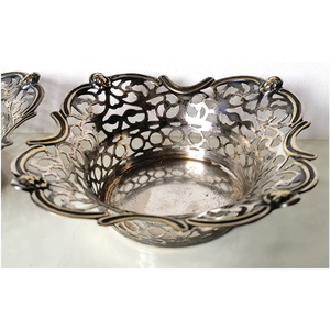 Edward korabeli áttört mintás kínáló 2 db - otthon & életmód - konyhafelszerelés, tálalás - tálalás - kínálótál - Meska.hu