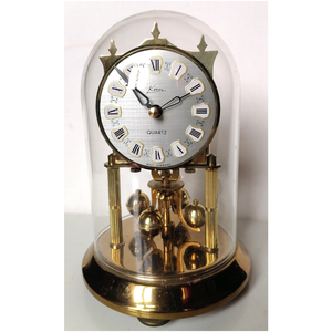 Vintage üvegbúrás, Kern márkájú forgóingás óra, Otthon & Életmód, Dekoráció, Fali és függő dekoráció, Falióra & óra, Fémmegmunkálás, Mindenmás, MESKA