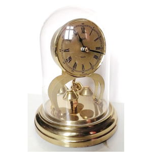 Vintage aranyszínű, Shatz márkájú forgóingás óra - otthon & életmód - dekoráció - fali és függő dekoráció - falióra & óra - Meska.hu