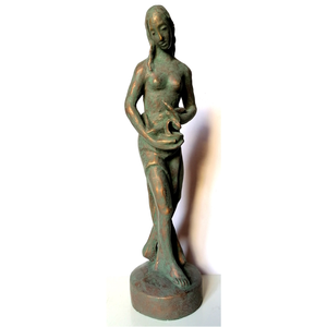 Higiénia, orvostudományi szobor, Művészet, Szobor, Fém, Famegmunkálás, MESKA