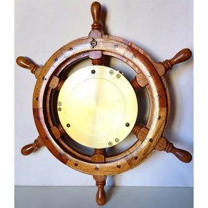 Vintázs hajókormány óra, telegráf, bendix - otthon & életmód - dekoráció - fali és függő dekoráció - falióra & óra - Meska.hu