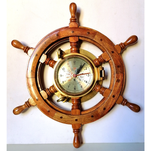 Vintázs hajókormány óra, telegráf, bendix - Meska.hu