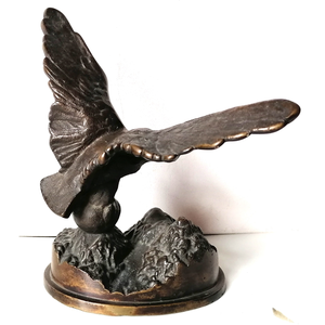 Turul madár, sas, nehéz bronz szobor - művészet - szobor - fém - Meska.hu