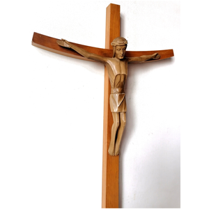 Jézus feszület, szép modern nagyméretű szobor, 38 cm - otthon & életmód - vallás - kereszt - Meska.hu