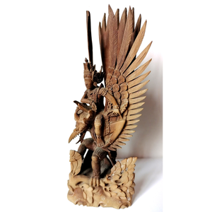 Vintage faragott Visnu isten, Bali szigetéről - otthon & életmód - dekoráció - asztal és polc dekoráció - asztaldísz - Meska.hu