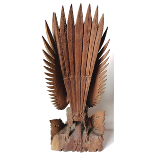 Vintage faragott Visnu isten, Bali szigetéről - otthon & életmód - dekoráció - asztal és polc dekoráció - asztaldísz - Meska.hu