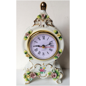 Vintage gyönyörű asztali porcelán óra - otthon & életmód - dekoráció - fali és függő dekoráció - falióra & óra - Meska.hu