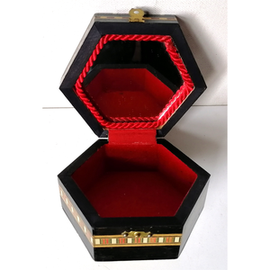 Intarzia berakásos tükrös ékszertartó doboz - otthon & életmód - dekoráció - asztal és polc dekoráció - díszdoboz - Meska.hu