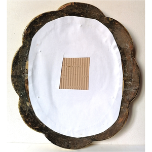 Mária a kis Jézussal, porcelánra készült kép antik keretben - művészet - festmény - festmény vegyes technika - Meska.hu