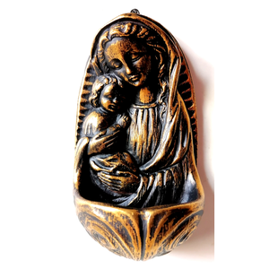 Csodaszép Mária és kis Jézus szenteltvíz tartó - otthon & életmód - vallás - kereszt - Meska.hu